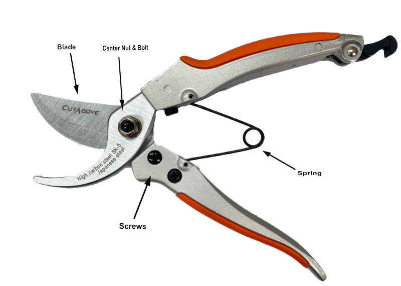 Secateurs 8" Bypass - Spares
