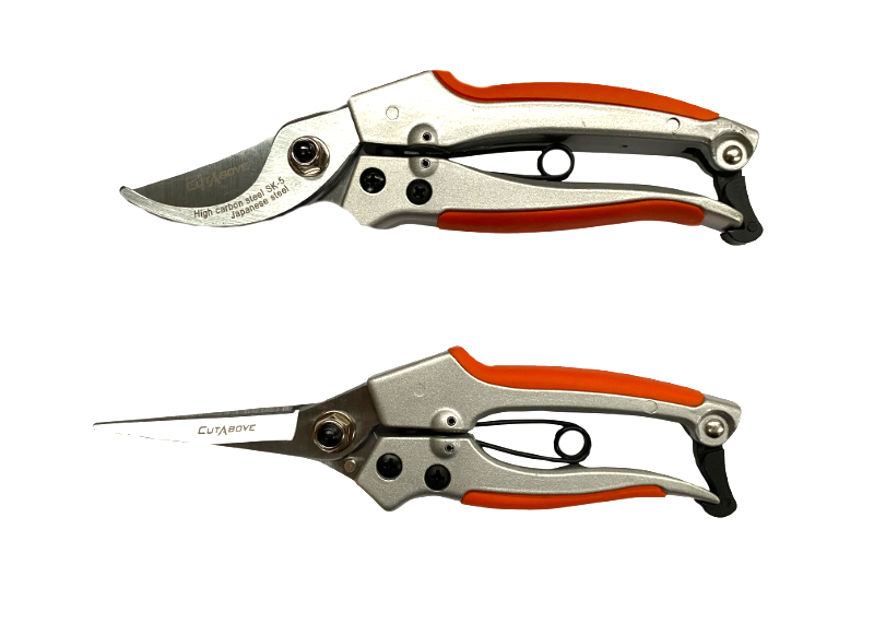 Secateurs - Two Pack Special - 8" Bypass Secateurs and 90mm Straight Snips