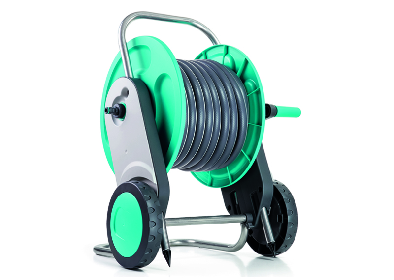 Hose Reel with Trolley - Blue